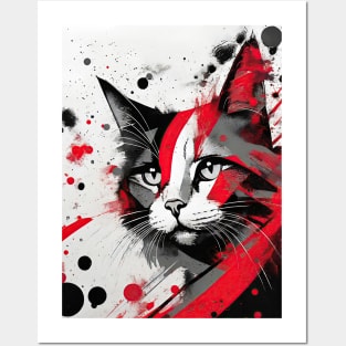 Cat Portrait: Marquis Mischief, The Crimson Stare Posters and Art